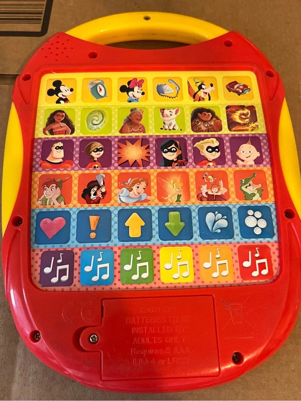 Disney My First Smart Pad Learning Toy - Red and Yellow